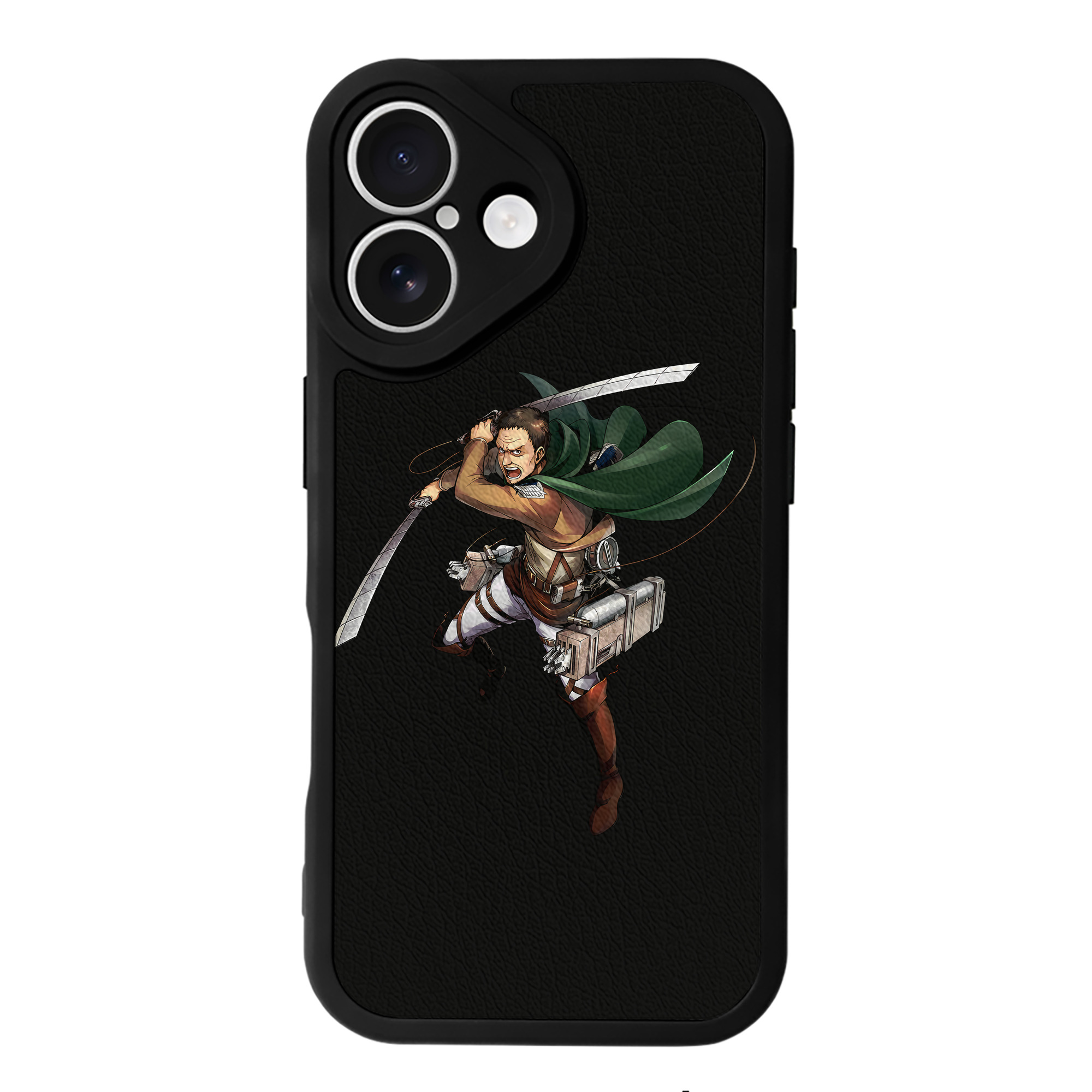 （画像用） 進撃の巨人 Attack on Titan 【iPhone 16シリーズ対応】シリコンスマホケース（レザー調） 材質：シリコン